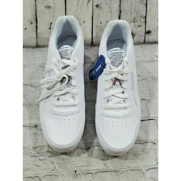Reebok Classic Harmon Run S Pride White Rainbow Shoes FY5311 MENS SIZE 9.5