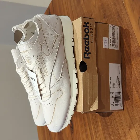 Reebok Classic Leather HMG White Shoes Men's 8