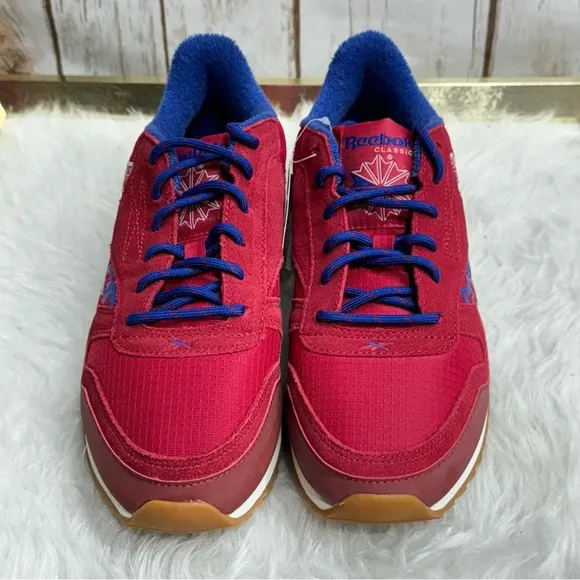 Reebok Classic Leather Ripple Red Suede Sneakers Shoes Nwt