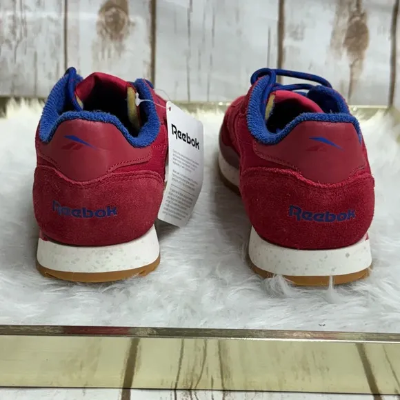 Reebok Classic Leather Ripple Red Suede Sneakers Shoes Nwt