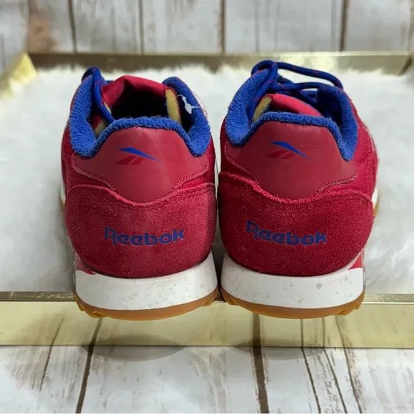 Reebok Classic Leather Ripple Red Suede Sneakers Shoes Nwt