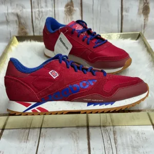 Reebok Classic Leather Ripple Red Suede Sneakers Shoes Nwt