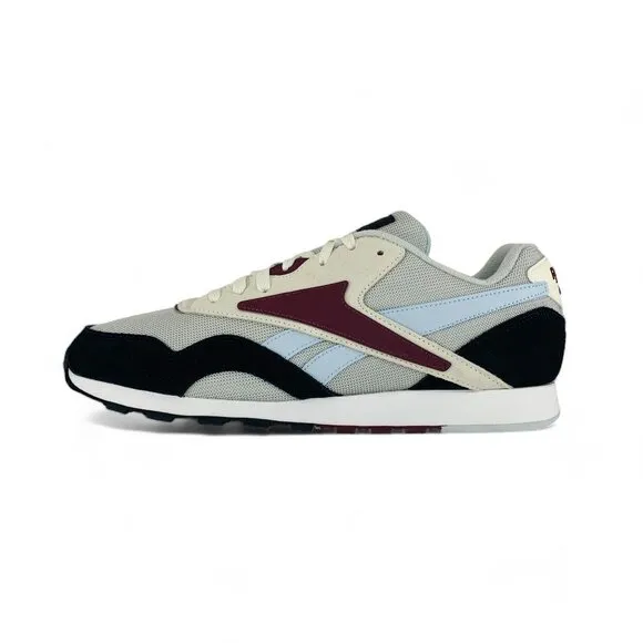 Reebok Classic Nylon Plus Sneakers Black Grey Men's Shoes Sneakers 100032744