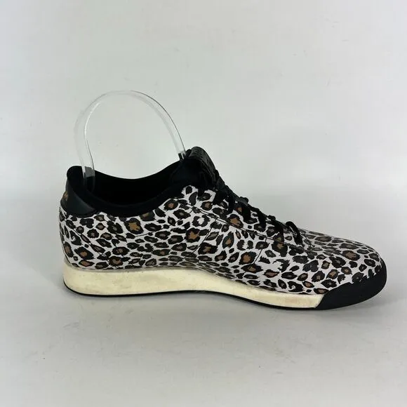 Reebok Classic Princess Sneaker Women's 8.5 Leopard Print Lace Up Shoes GZ8648