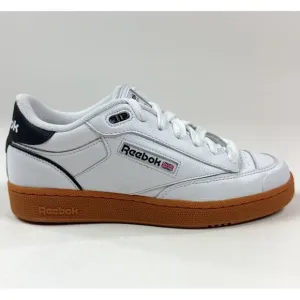 Reebok Club C Bulc Mens White Black Gum Bottom Classic Tennis Shoes Sneakers