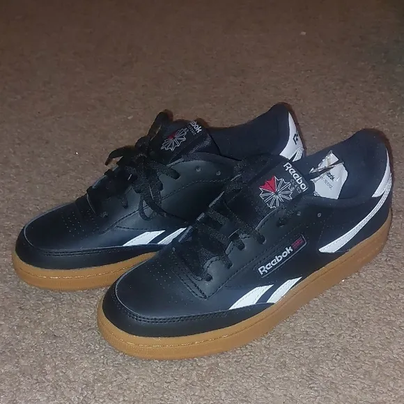Reebok Club C Revenge Classic Sneakers with Gum Sole Boys