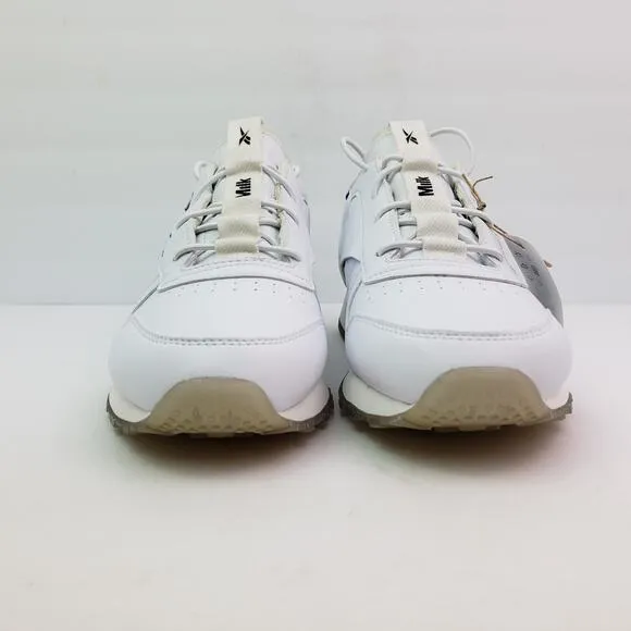 Reebok Milk Makeup Classic Vegan Mens Size 11.5 White Lifestyle Sneaker Shoes