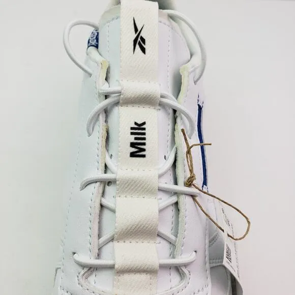 Reebok Milk Makeup Classic Vegan Mens Size 11.5 White Lifestyle Sneaker Shoes