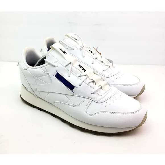 Reebok Milk Makeup Classic Vegan Mens Size 11.5 White Lifestyle Sneaker Shoes