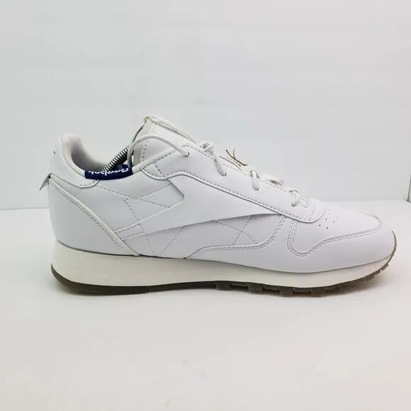 Reebok Milk Makeup Classic Vegan Mens Size 11.5 White Lifestyle Sneaker Shoes