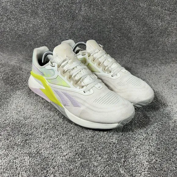 Reebok Nano X2 CrossTraining Athletic Shoes GX0336 Chalk Quartz Women's Size 11