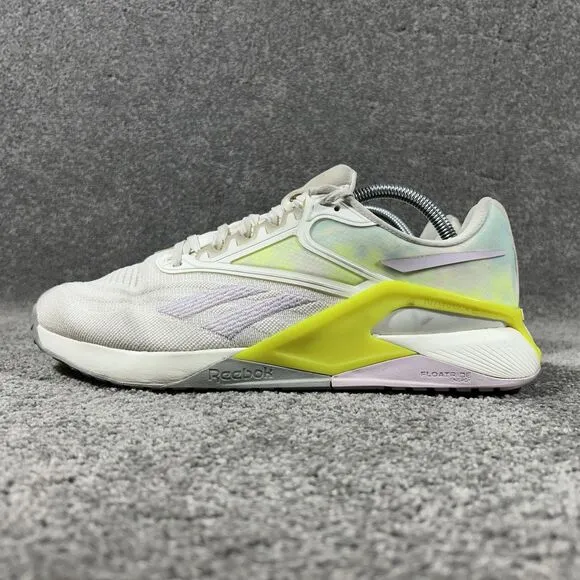 Reebok Nano X2 CrossTraining Athletic Shoes GX0336 Chalk Quartz Women's Size 11