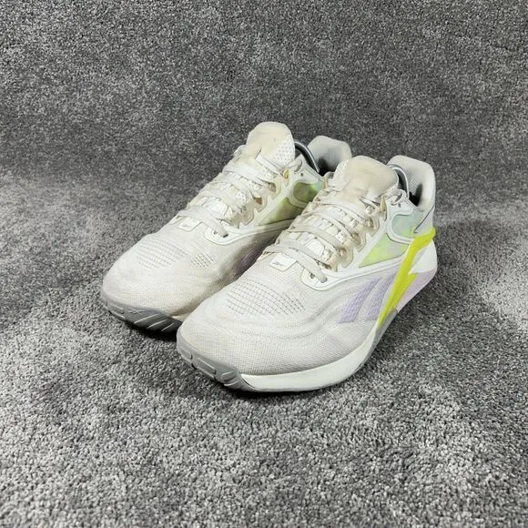 Reebok Nano X2 CrossTraining Athletic Shoes GX0336 Chalk Quartz Women's Size 11
