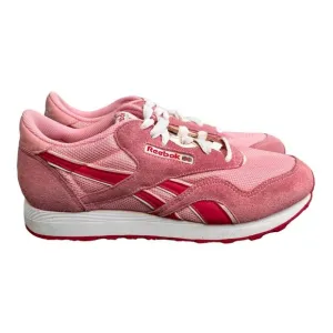 Reebok Pink Series Classic Sneakers size 6.5 Suede Mesh Low Top Shoes