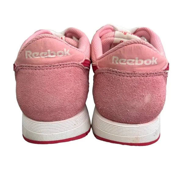 Reebok Pink Series Classic Sneakers size 6.5 Suede Mesh Low Top Shoes