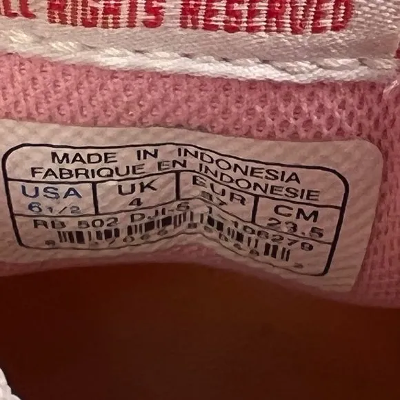 Reebok Pink Series Classic Sneakers size 6.5 Suede Mesh Low Top Shoes