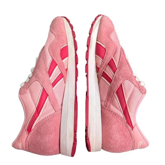 Reebok Pink Series Classic Sneakers size 6.5 Suede Mesh Low Top Shoes