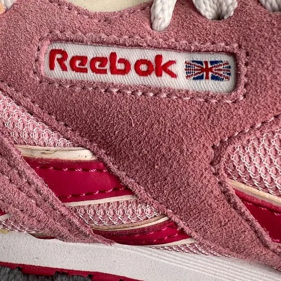 Reebok Pink Series Classic Sneakers size 6.5 Suede Mesh Low Top Shoes