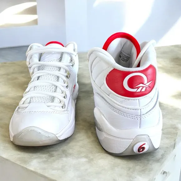 Reebok Question Mid Allen Iverson Basketball Shoes GS Size 5.5