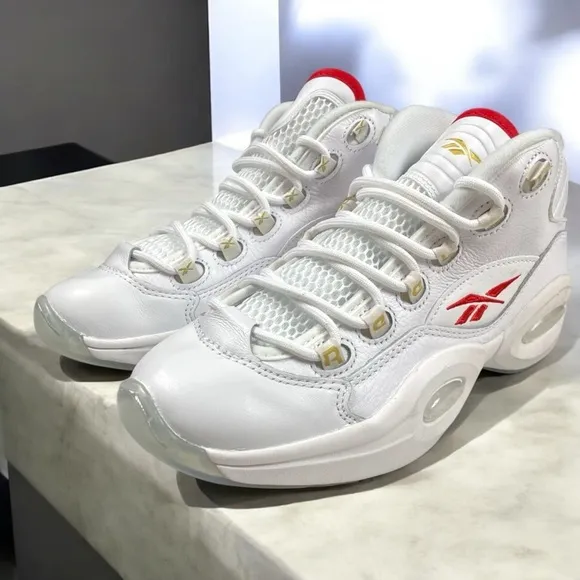 Reebok Question Mid Allen Iverson Basketball Shoes GS Size 5.5