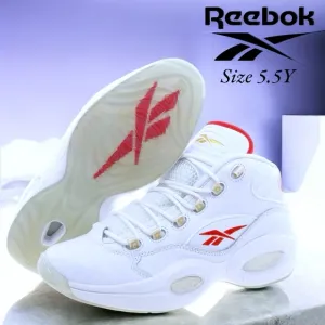 Reebok Question Mid Allen Iverson Basketball Shoes GS Size 5.5