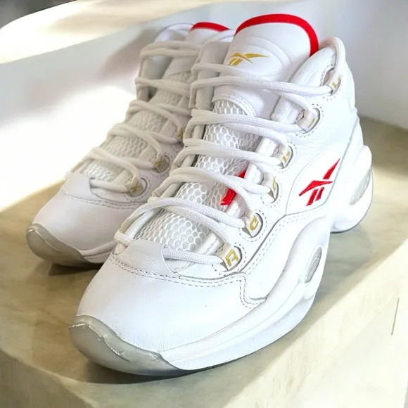 Reebok Question Mid Allen Iverson Basketball Shoes GS Size 5.5