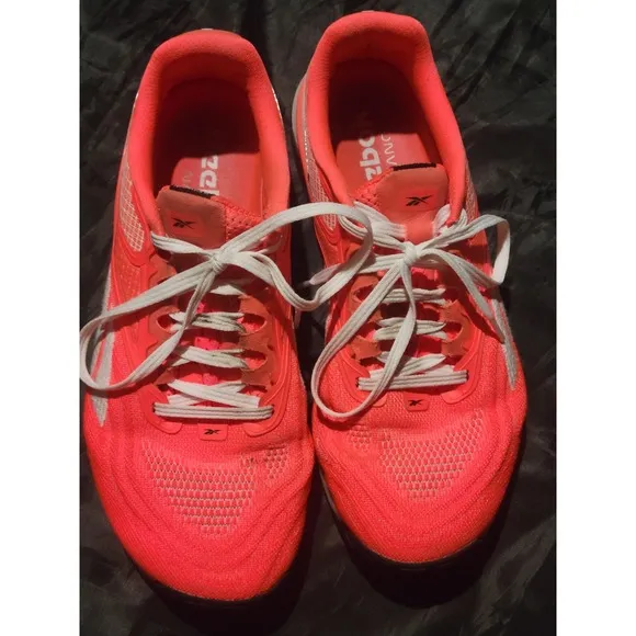 Reebok Womens Nano X2 Pink Running Shoes Sneakers Size 9