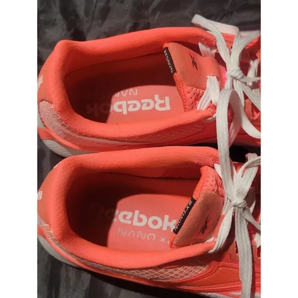 Reebok Womens Nano X2 Pink Running Shoes Sneakers Size 9