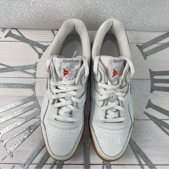 Reebok Workout Plus White, Carbon Leather Mens Running Trainers Shoes CN2126 New