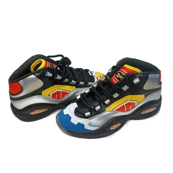 Reebok x Power Rangers Mens Size 7 Question Mid Megazord Allen Iverson GY0588