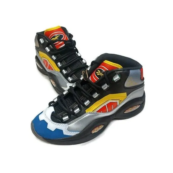 Reebok x Power Rangers Mens Size 7 Question Mid Megazord Allen Iverson GY0588