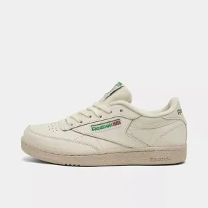 Reebok Club C GY7470 Sneaker Big Kids Chalk Leather Lace Up Casual Shoes NR7679