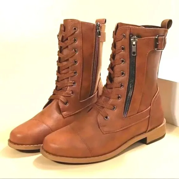 Retro combat boots sz 11