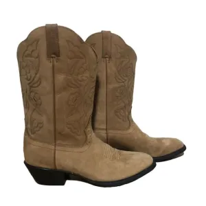 Road Wolf 2004 Women's Leather Pull On Western Boots Brown Size 8.5M
