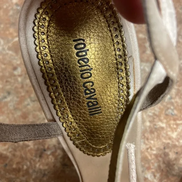 Roberto CAVALLI women high fashion shoes Made in Italy Size 38