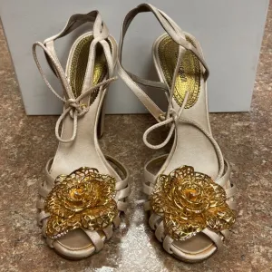 Roberto CAVALLI women high fashion shoes Made in Italy Size 38