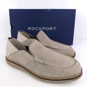 Rockport Men's Tucker Venetian Slip On Loafers Shoes Stone Size 9.5W