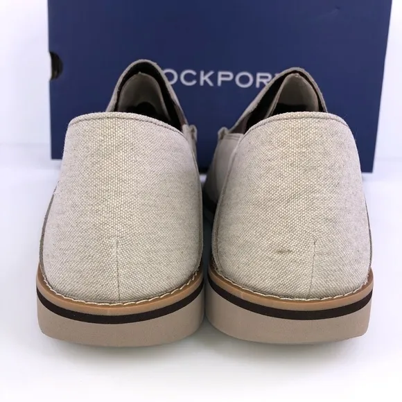 Rockport Men's Tucker Venetian Slip On Loafers Shoes Stone Size 9.5W