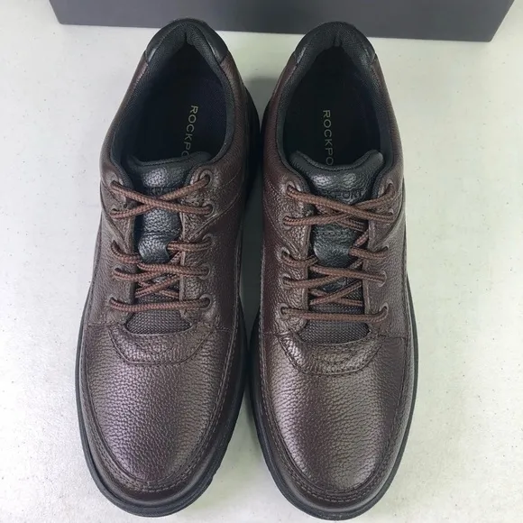 Rockport WT Classic Leather Lace Up Brown Shoes Size 10.5N