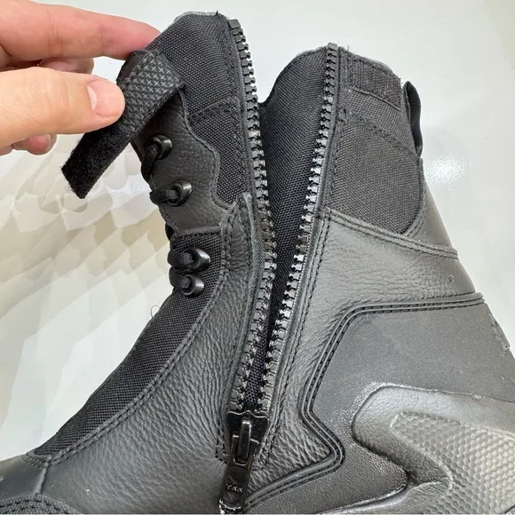Rocky 1st Med Carbon Fiber Toe Side-Zip Waterproof Black Boots Men’s Size 9.5 W