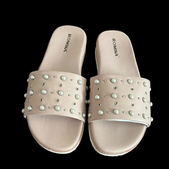 Romika Florenz 07 Sandal- Pink Leather, Rosa Women Size 37 (6-6.5 US) $135 NEW