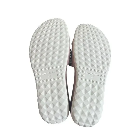 Romika Florenz 07 Sandal- Pink Leather, Rosa Women Size 37 (6-6.5 US) $135 NEW