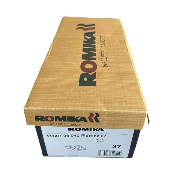 Romika Florenz 07 Sandal- Pink Leather, Rosa Women Size 37 (6-6.5 US) $135 NEW