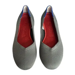 Rothy's Grey Textile The Flat Ballet Comfort round toe Shoes Women’s slip on 9.5