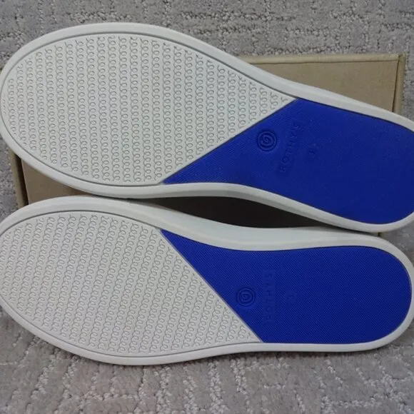 Rothy's The Kid White Rainbow Knit Slip On Sneaker Shoes Multiple Sizes