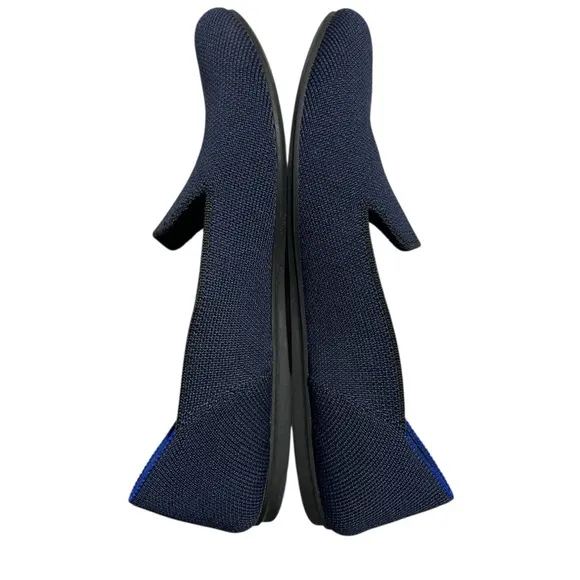 Rothy’s The Loafer Slip On Flat Shoes Navy Blue Size 6.5