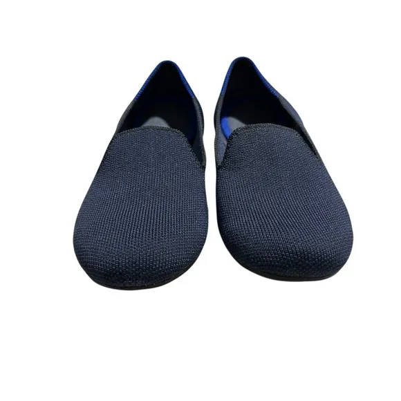 Rothy’s The Loafer Slip On Flat Shoes Navy Blue Size 6.5