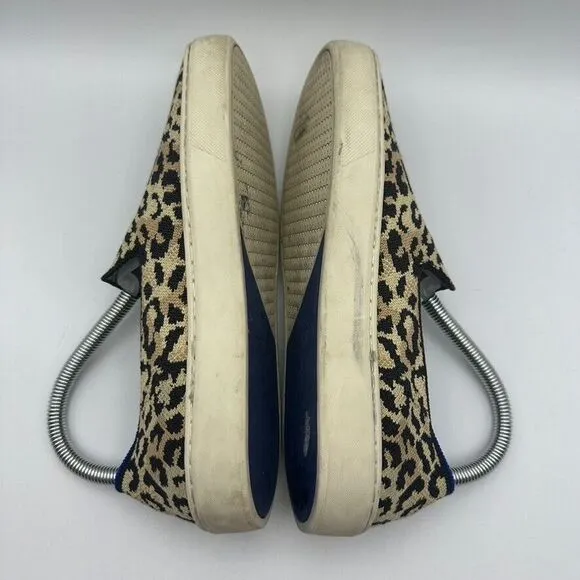 Rothys The Loafer Spot Slip On Leopard Animal Print Sneaker‎ Size 7 Cheetah