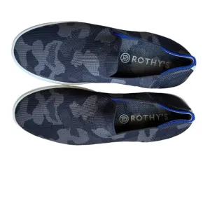 Rothy's The Original Slip On Sneakers Shoes Gray Black Camo Size 9