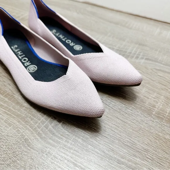 ROTHY’S The Point Blush Pink Ballet Flats